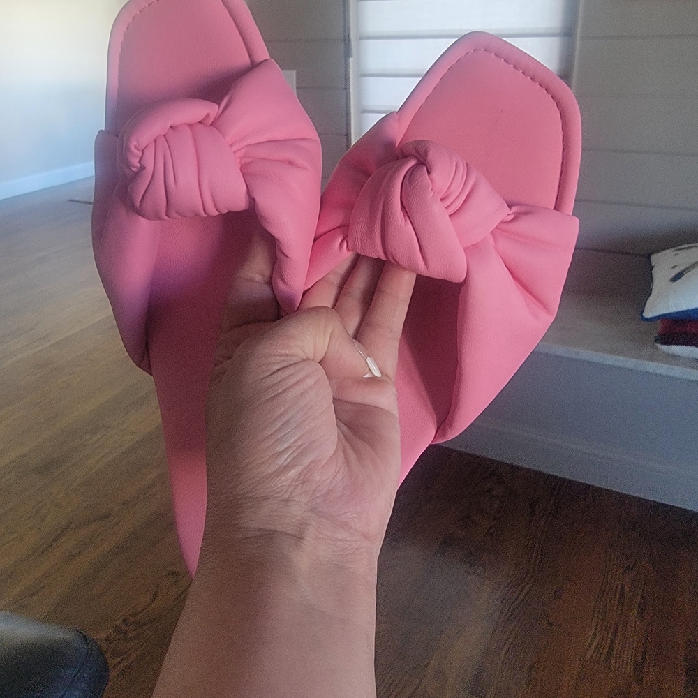 The A New Day Women's Ruth Slide Sandal in Pink, Size 11 - Picture 4 of 10